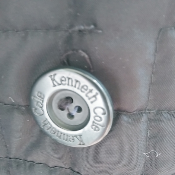 Kenneth Cole Reaction M Black Square Quilted Jacket - Picture 4 of 5